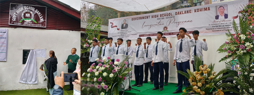 Innauguration of GHS Daklane, Kohima